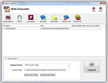 Epub file converter to pdf free download
